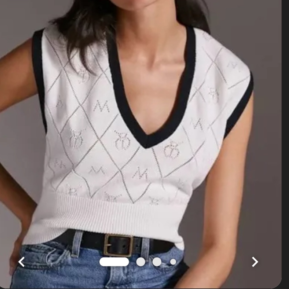 Embroidered Maeve Sweater Vest